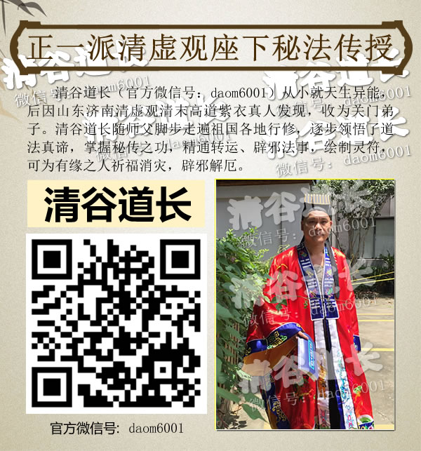 清谷道长官方微信daom6001 